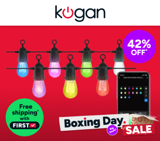 Kogan SmarterHome™ RGBICW Festoon Lights (15m) Product Image