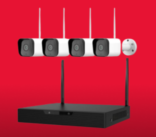 Kogan SmarterHome™ 4 Channel AI NVR Security Camera System with 4 x 3MP Cameras (1TB, WiFi) Product Image