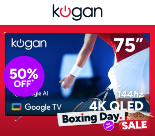 Kogan 75" QLED 4K 144Hz Smart AI Google TV Product Image