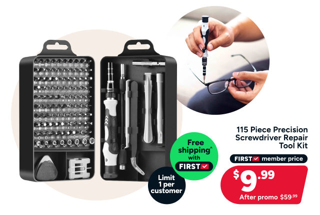 115 Piece Precision Screwdriver Repair Tool Kit