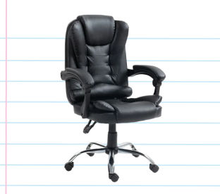 Ergolux Luxor Executive Office Chair (Black) Product Image