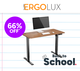 Ergolux Electric Standing Desk 120 x 60cm (Walnut / Black) Product Image