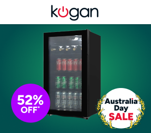 Kogan 93L Glass Door Bar Fridge Product Image