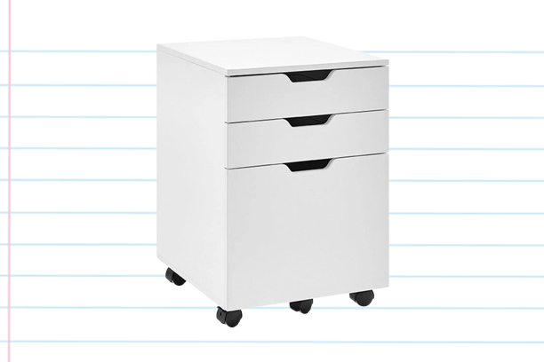 Ovela Alice Mobile Filing Cabinet (White) Product Image