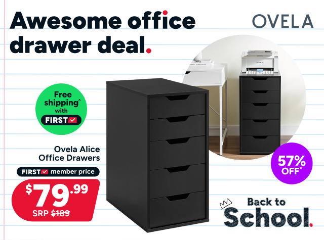 Ovela Alice Office Drawers (Black)