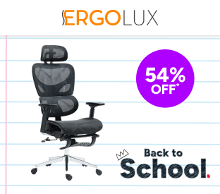 Ergolux EZ11 Ergonomic Office Chair with Dynamic Lumbar Support and Footrest Product Image