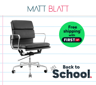 Matt Blatt Eames Premium Replica Low Back Soft Pad Office Chair Product Image