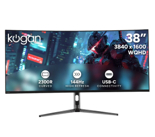 Kogan Infinity 38" Curved Ultrawide WQHD 144Hz 1ms FreeSync USB-C Gaming Monitor Product Image