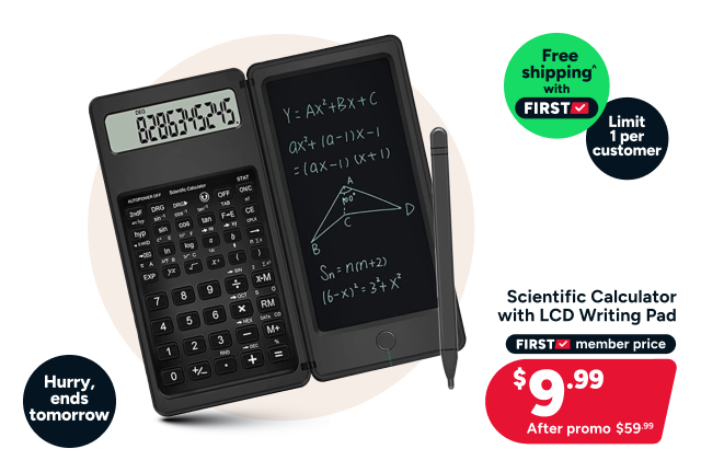 Scientific Calculator with LCD Writing Pad