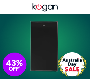 Kogan 93L Bar Fridge (Black) Product Image