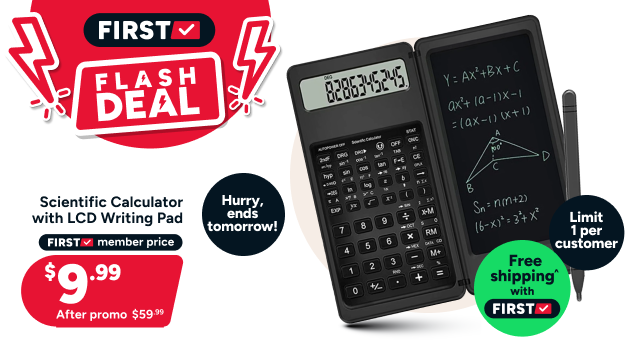 Scientific Calculator with LCD Writing Pad