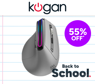 Kogan MX Vertical Rechargeable Wireless Ergonomic Mouse Product Image