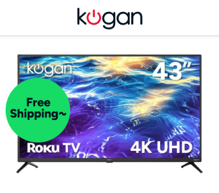 Kogan 43" LED 4K Smart Roku TV Product Image