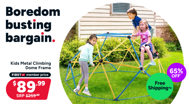 Kids Metal Climbing Dome Frame