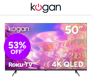 Kogan 50" QLED 4K Smart Roku TV Product Image