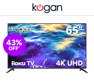 Kogan 65" LED 4K Smart Roku TV Product Image