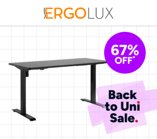 Ergolux Electric Standing Desk with Memory Function 140 x 70cm (Black / Black) Product Image