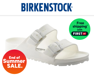 Birkenstock Arizona EVA Narrow Fit Sandals (White) Product Image