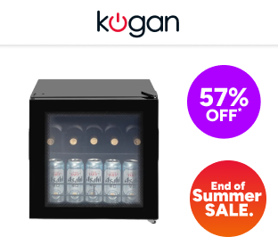 Kogan 44L Glass Door Bar Fridge Product Image