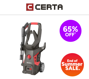 Certa 1800W Electric High Pressure Washer (2030 PSI) Product Image