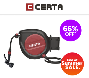 Certa 20m Retractable Garden Hose Reel with Spray Nozzle Product Image