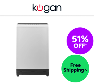 Kogan 8kg Top Load Washing Machine (Grey) Product Image