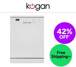 Kogan 60cm Freestanding Dishwasher (12 Place, White) Product Image