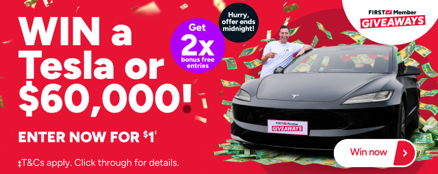 Win a Tesla or $60k