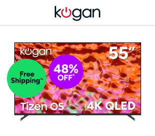 Kogan 55" QLED 4K Tizen Smart TV Product Image