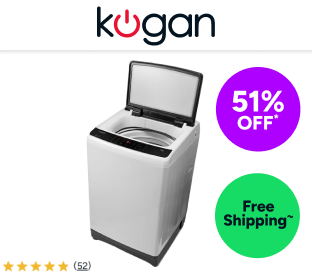 Kogan 8kg Top Load Washing Machine (Grey) Product Image