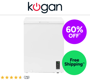 Kogan 142L Chest Freezer with Electric Control Panel Product Image