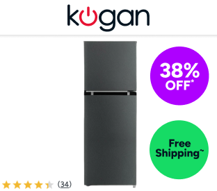 Kogan 236L Top Mount Fridge (Dark Silver) Product Image