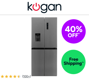 Kogan 464L French Door Fridge with Water Dispenser (Stainless Steel) Product Image