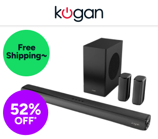 Kogan 7.1.2 Channel 525W Dolby Atmos Soundbar with Subwoofer & Rear Speakers Product Image