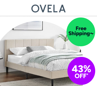 Ovela Theodore Bed Frame (Beige, Queen) Product Image