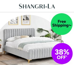 Shangri-La Victoria Bed Frame (Silver, Double) Product Image