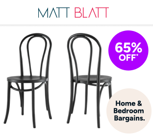 Set of 2 Matt Blatt Bentwood Chairs (Black Birch) Product Image