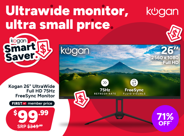 Kogan 26inch UltraWide Full HD 75Hz FreeSync Monitor