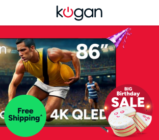 Kogan 86" QLED 4K Tizen Smart TV (with Samsung TV Plus) Product Image