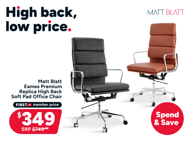 Matt Blatt Eames Premium Replica High Back Soft Pad Office Chair