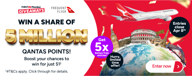 5 Million Qantas Points Giveaway