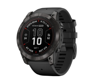 Garmin Fenix 7X Pro Sapphire Solar Smart Sports Watch (Carbon Grey DLC Titanium with Black Band, 51mm) Product Image