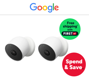 Google Nest Cam Wireless Security Camera (Outdoor or Indoor, Battery, 2 Pack) Product Image