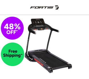 Fortis 560mm Foldable Incline Treadmill Product Image