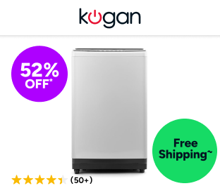Kogan 9kg Top Load Washing Machine (Grey) Product Image