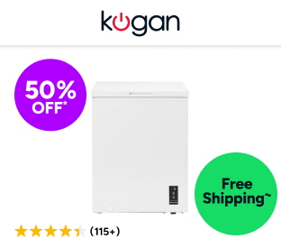 Kogan 142L Hybrid Chest Freezer (White) Product Image