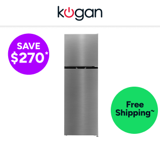 Kogan 247L Top Mount Fridge (Stainless Steel) Product Image