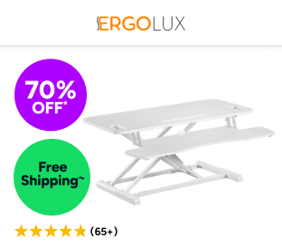 Ergolux Pro Height Adjustable Sit Stand Desk Riser 95cm Product Image