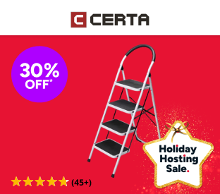 Certa Steel Frame 4-Step Folding Ladder Product Image