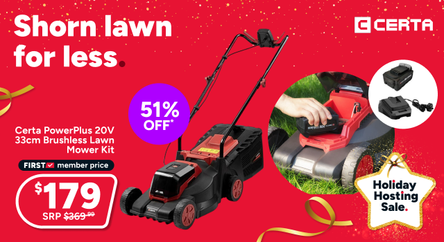 Certa PowerPlus 20V 33cm Brushless Lawn Mower Kit